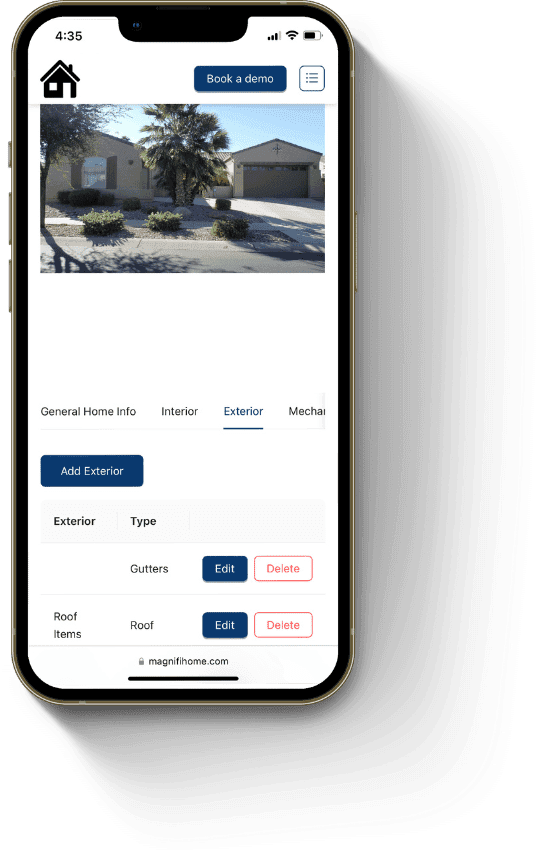 MagnifiHome app on a phone